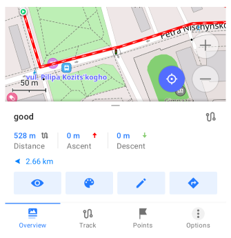 قائمة سياق المسار في أندرويد