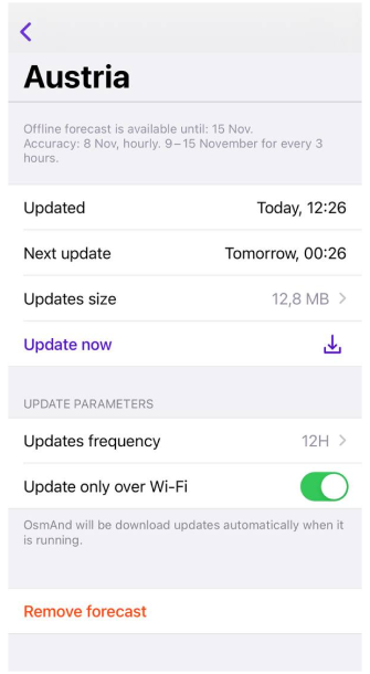 إضافة الطقس في iOS