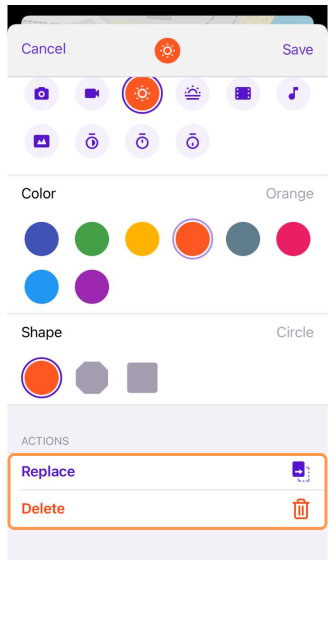 تحرير المفضلة iOS