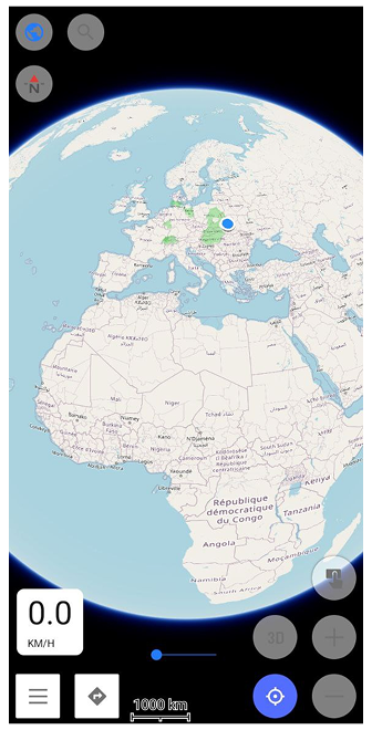 عرض الكرة الأرضية