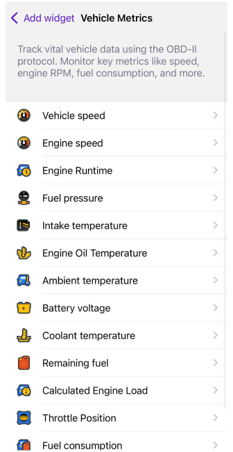 إعدادات OBD