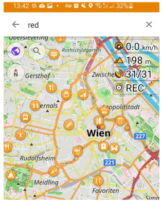 البحث عن POI أندرويد