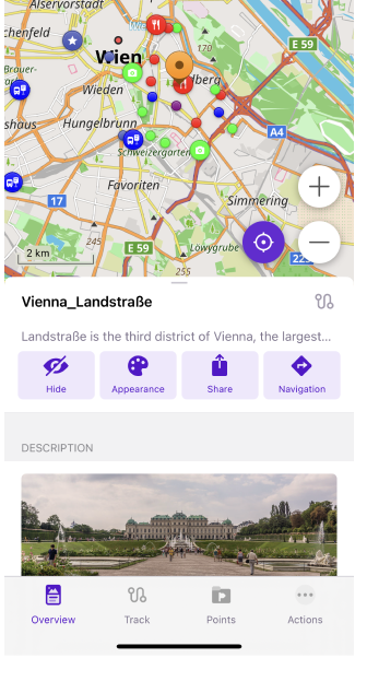 قائمة الخرائط iOS