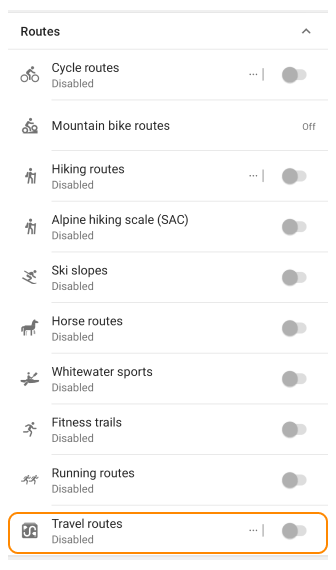 قائمة نقاط أدلة السفر