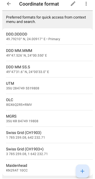 Search Coordinates Android