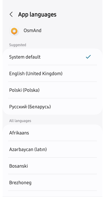 General Settings Language Android