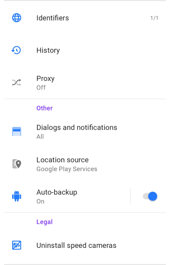 Profiles General Settings Android