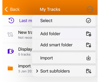 My places tracks iOS