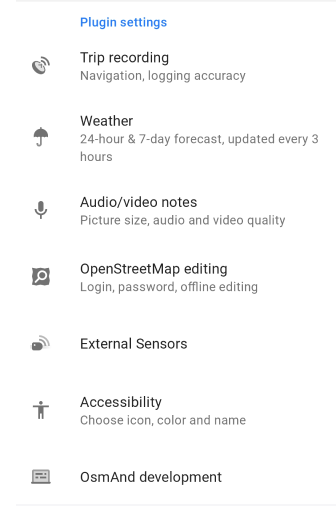Profile Settings Plugins Android