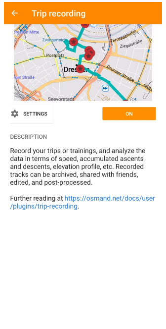 Plugin-Einstellungen Android 1