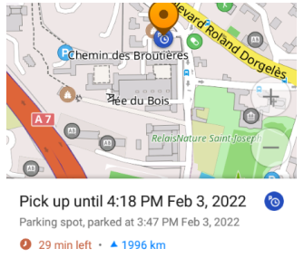 Verbleibende Zeit in Android