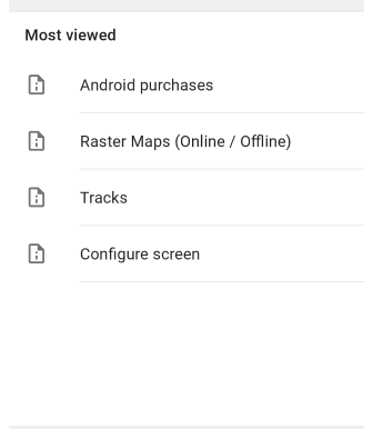Offline-Hilfe Android Screenshot