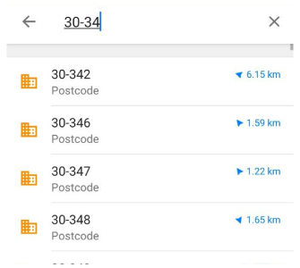 Postleitzahlsuche Android