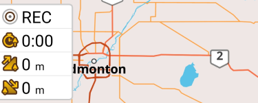 Reiseaufzeichnungs-Widget