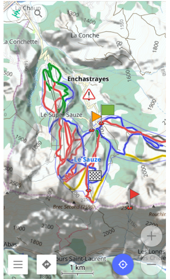 Con combinación de mapas en Android