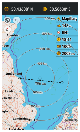 Ejemplo de configuración de pantalla iOS
