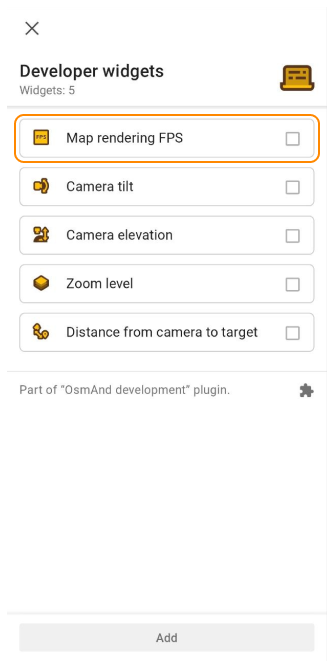Widget de desarrollo fps 1