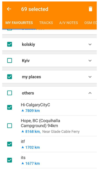 Acción de eliminar favoritos android