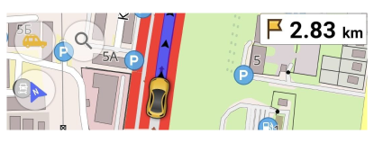 Widget de destino intermedio
