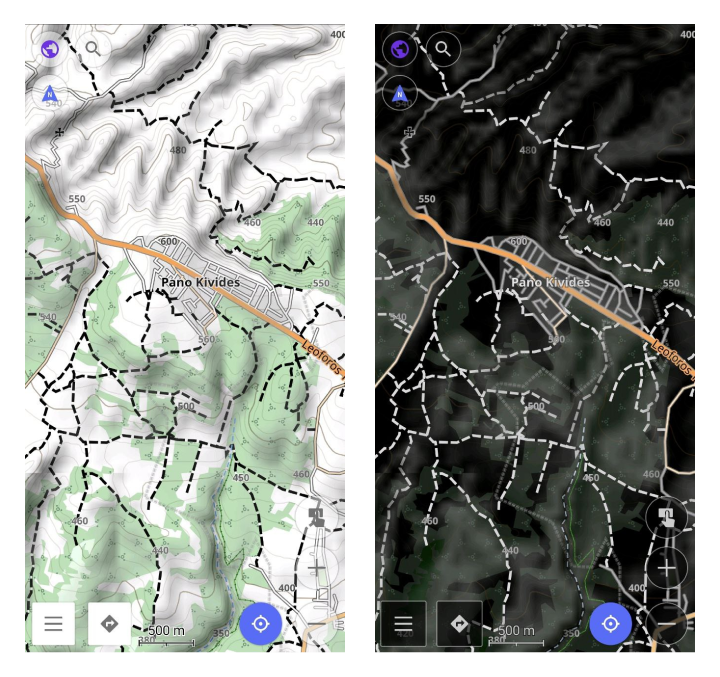 Estilo de mapa Offroad