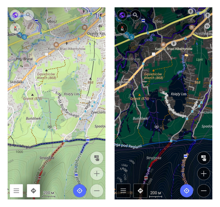 Estilo de mapa de vista de viaje