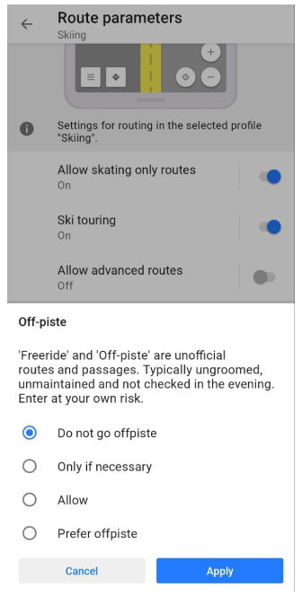 Fuera de pista Android