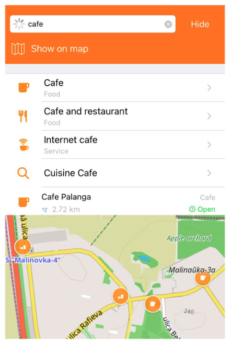 Buscar y mostrar PDI iOS