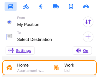 Favoritos especiales iOS