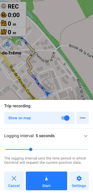 Iniciar grabación en Android