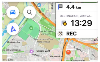 Route information widget
