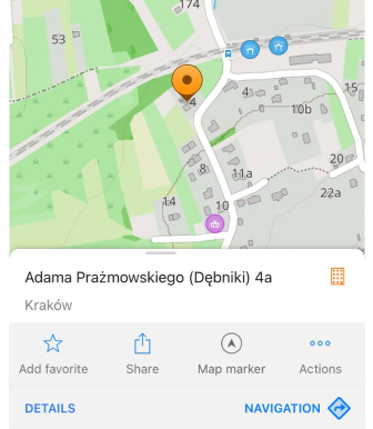 Recherche de rue Android