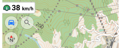 Widget de vitesse moyenne Android