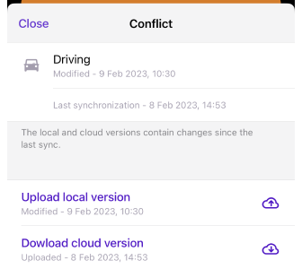 Modifications OsmAnd Cloud