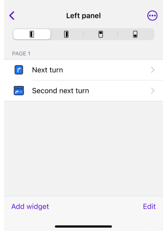 Menu Configurer l&#39;écran