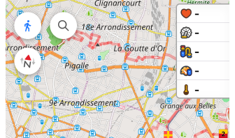 Widgets de capteurs externes iOS