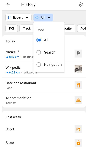 Section Historique