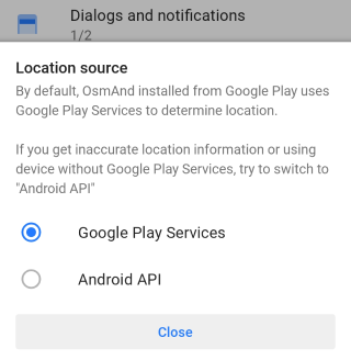 Source de localisation Android