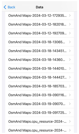 Envoyer les journaux de plantage iOS 2
