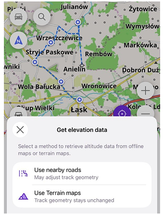 Planifier un itinéraire iOS