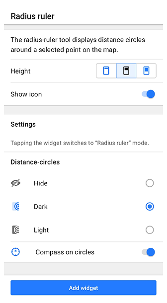 Position d&#39;affichage Android