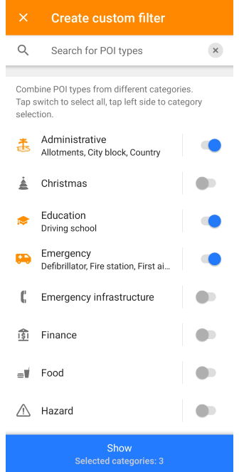 Recherche personnalisée Android