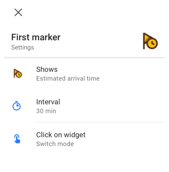 Apparence sur la carte