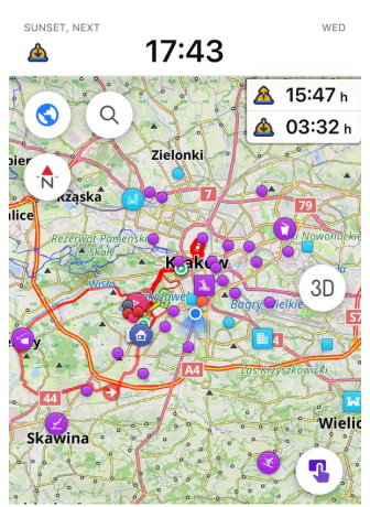 Widgets de lever et coucher du soleil
