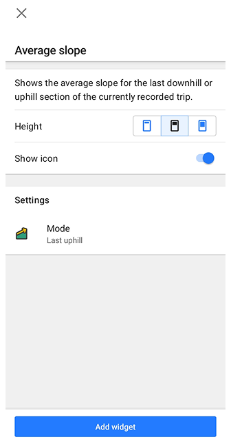 Pendenza media Android