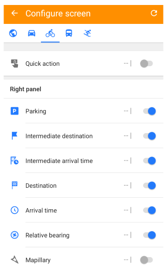 Configura schermata Android