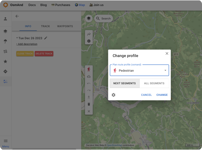 Creazione Traccia Web OsmAnd