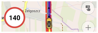 Widget avviso superamento velocità