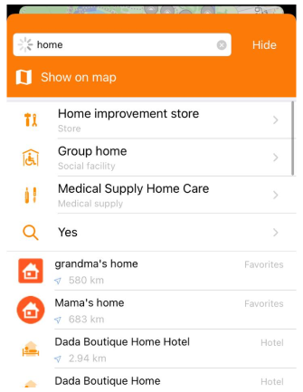 Ricerca preferiti iOS