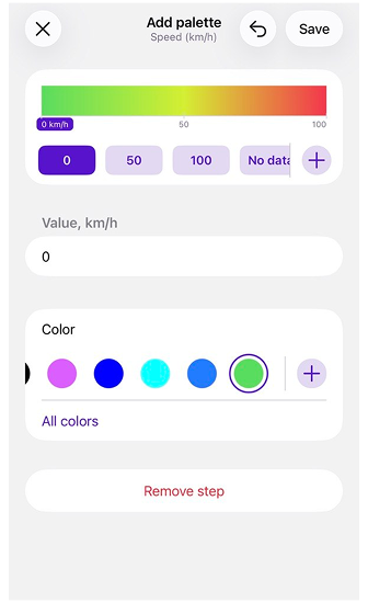 Editor di Palette di Colori