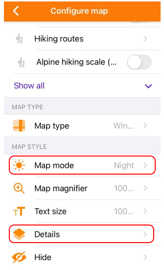 Abilitazione modalità Notte e Illuminazione in iOS
